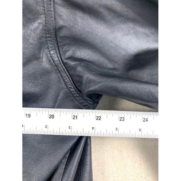 Wilsons Black Leather Belted Jacket Women's Medium with Thinsulate Lining Vtg - Picture 15 of 16